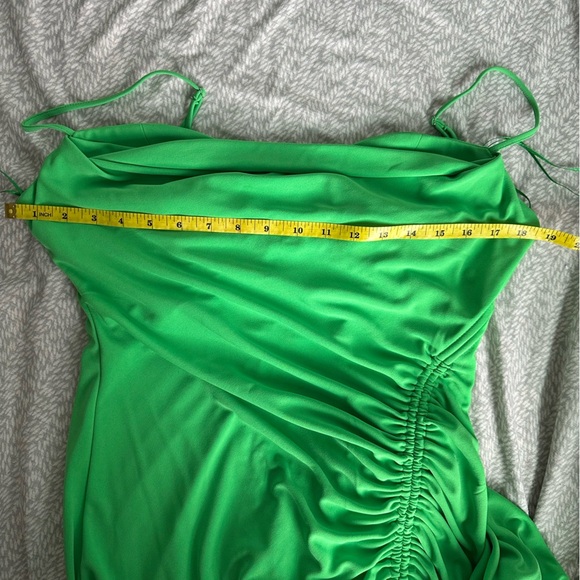 Zara gathered midi dress - green - Picture 8 of 8